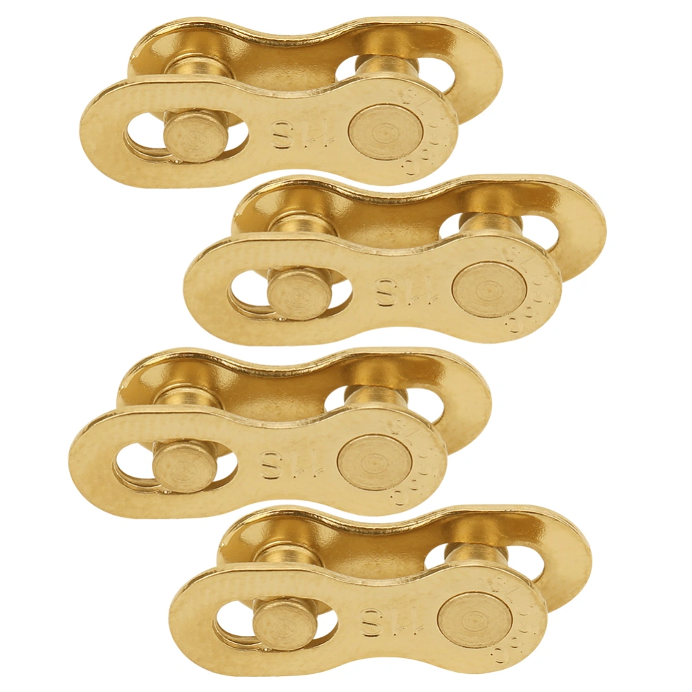 4Pair Steel Bike Bicycle 11Speed Chain Missing Link Connector Parts Cycling Accessorygolden