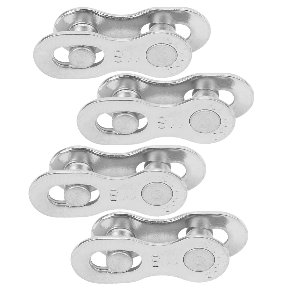 4Pair Steel Bike Bicycle 11Speed Chain Missing Link Connector Parts Cycling Accessorysilver