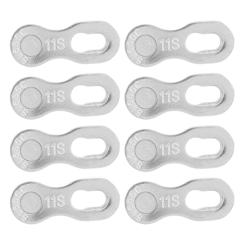 4Pair Steel Bike Bicycle 11Speed Chain Missing Link Connector Parts Cycling Accessorysilver