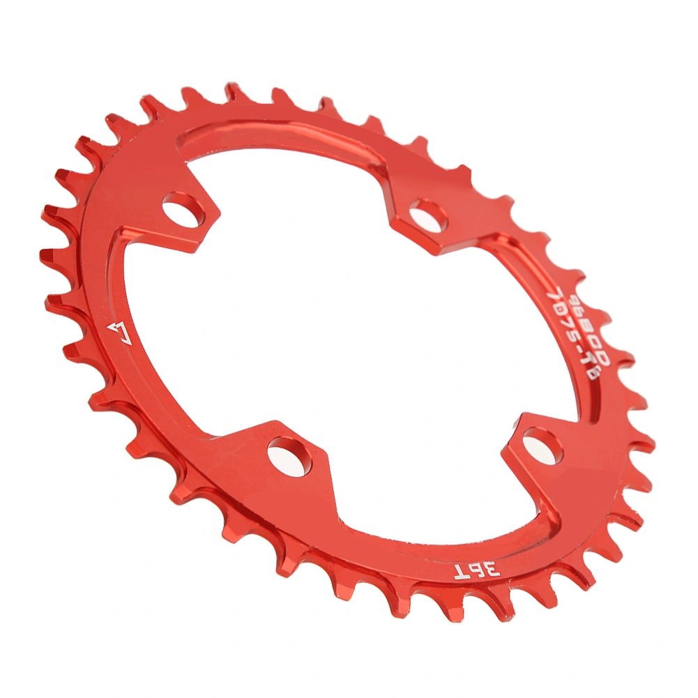 96BCD Bike Narrow Wide Round Chainring Repair Single Chain Ring for Mountain Bicycle36T