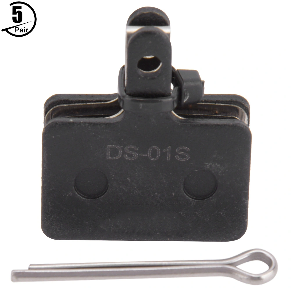 5 Pair Resin SemiMetallic Black Mountain Bike Disc Brake Pad Bicycle Cycling Tool Accessory(DS-01S )