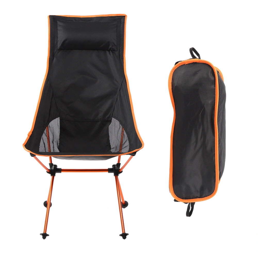 Foldable Chair 7075 Aluminum Alloy Moon Seat with Pillow for Beach Hiking Fishing Picnic Outdoor