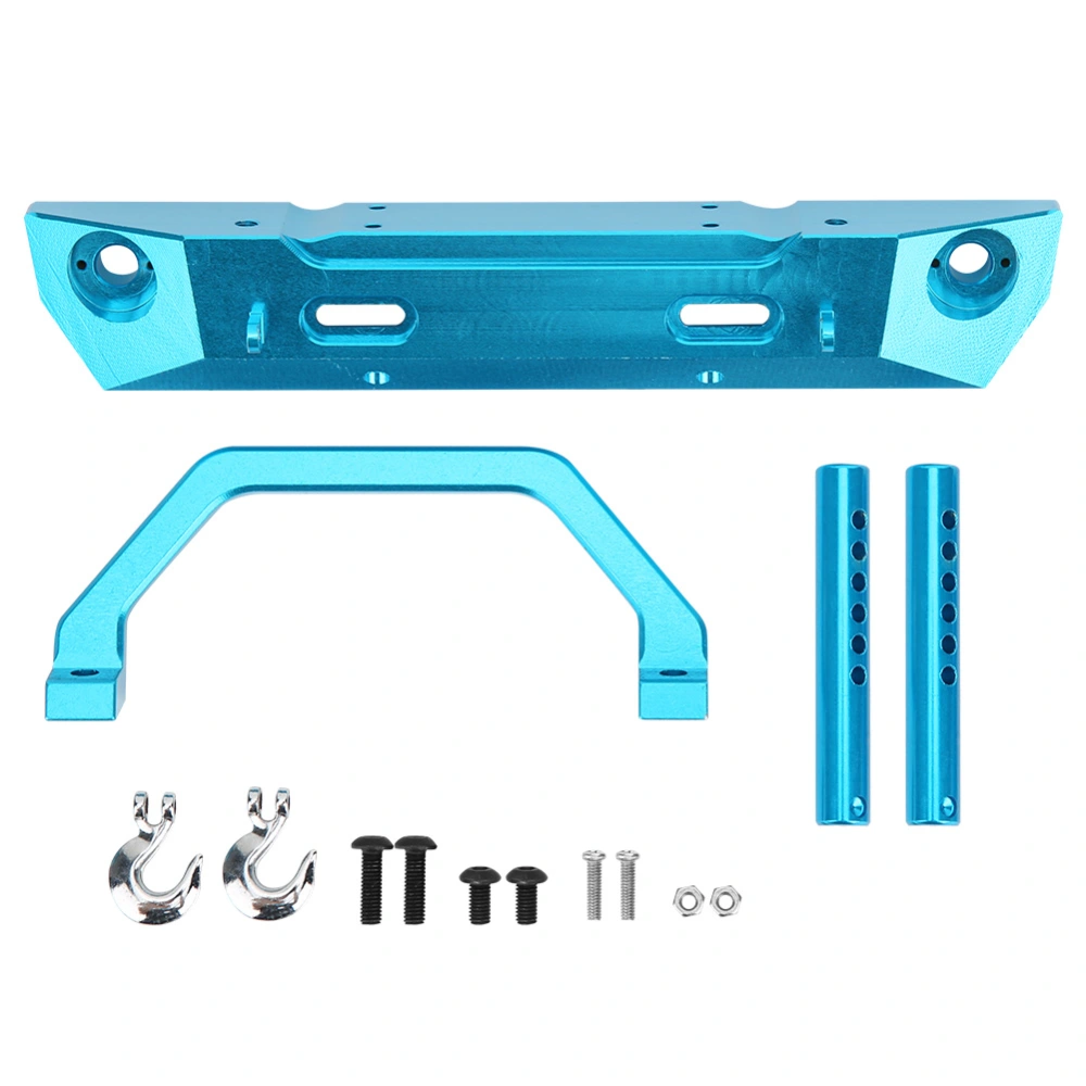 Aluminium Alloy RC Front Bumper Guard Spare Upgrade Parts Accessories for RGT 136100 1/10 RC CrawlerBlue