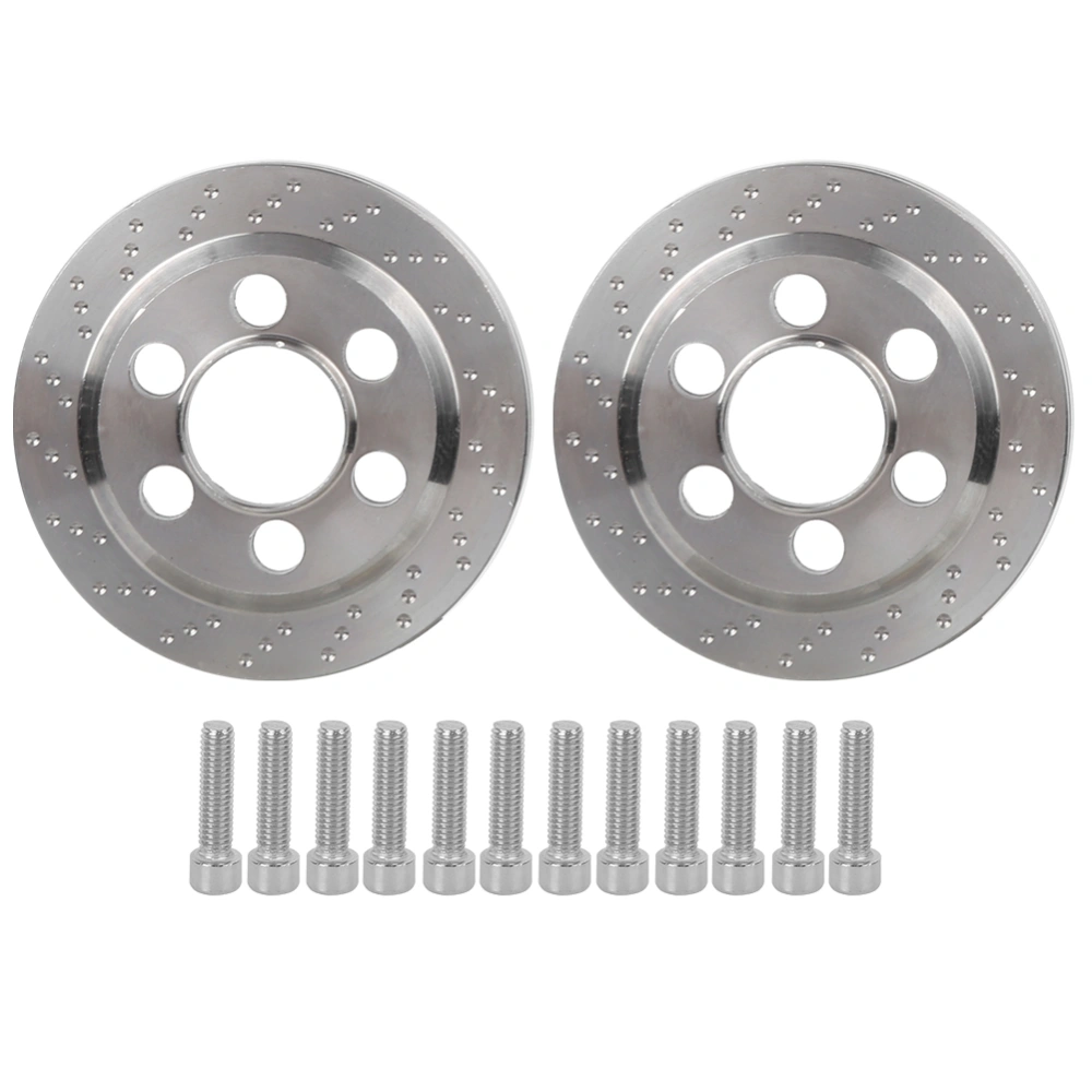 2Pcs Stainless Steel Wheel Rim Counterweight for TRX-4 SCX10 1/10 RC Crawler1.9in