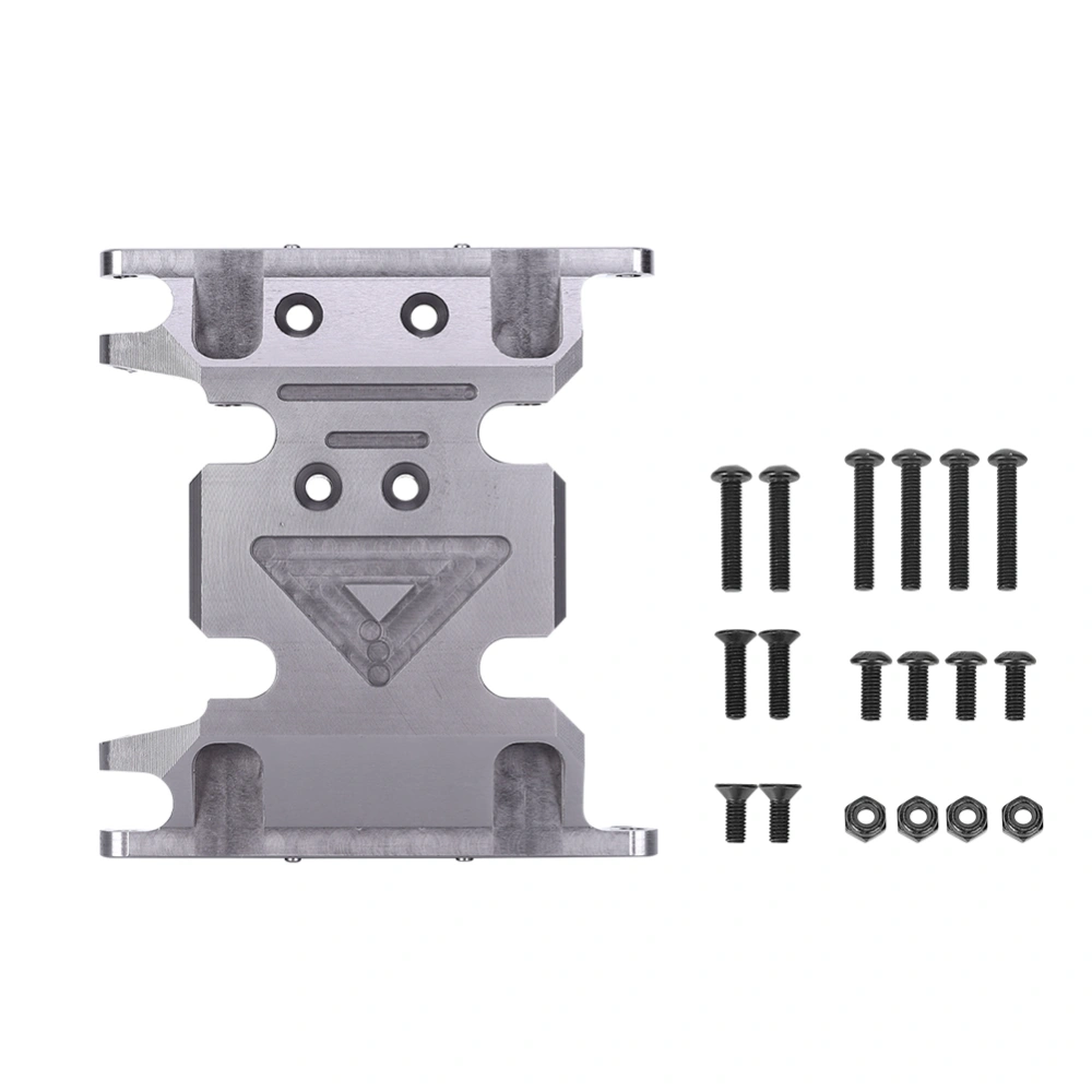 Transfer Case Bottom Base Protection Plate Fit for SCX10 II 1/10 RC Car Model (A Style)Titanium Color