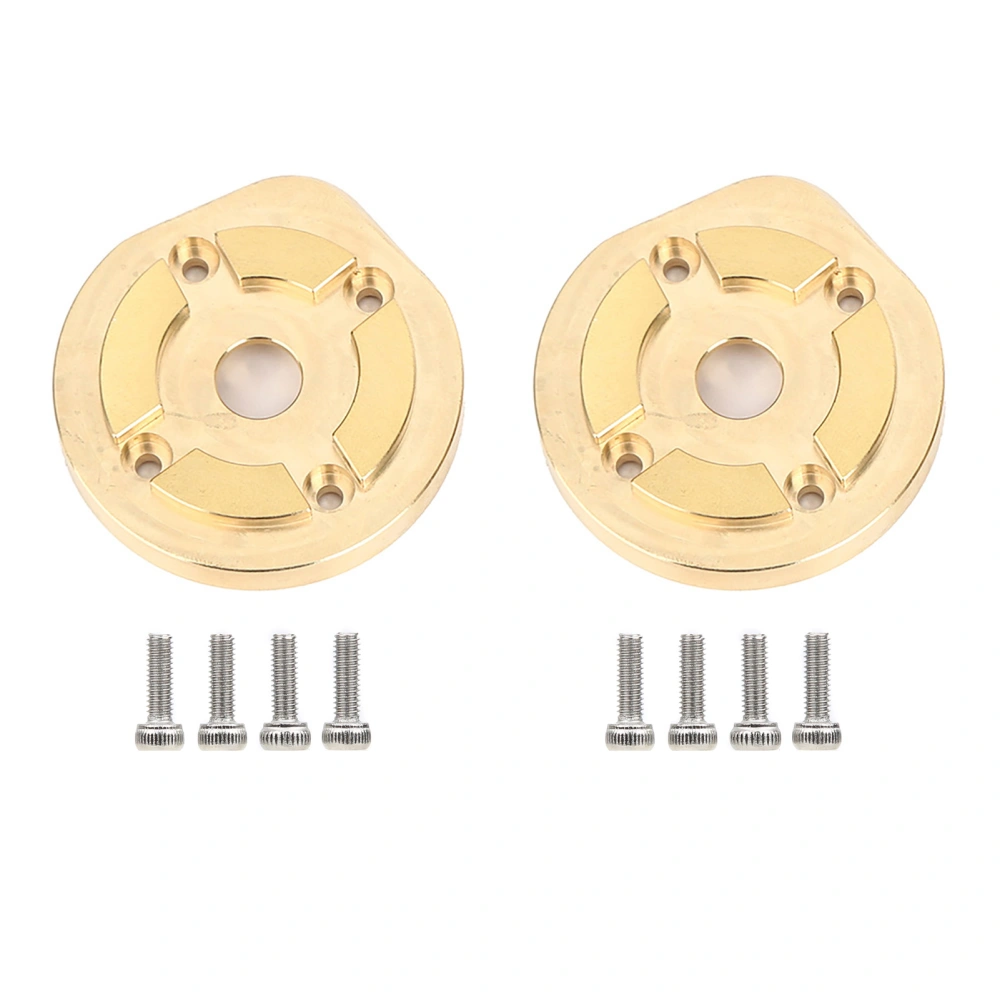 1 Pair RC Front Rear Brass Balance Weight Portal Drive Housing Cap Fit for Axial Capra1.9