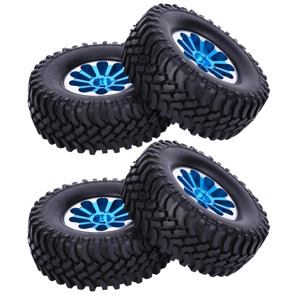 RC Alloy Tires Set Replacement Fit for RGT 136100 1/10 RC Crawler RC AccessoriesBlue