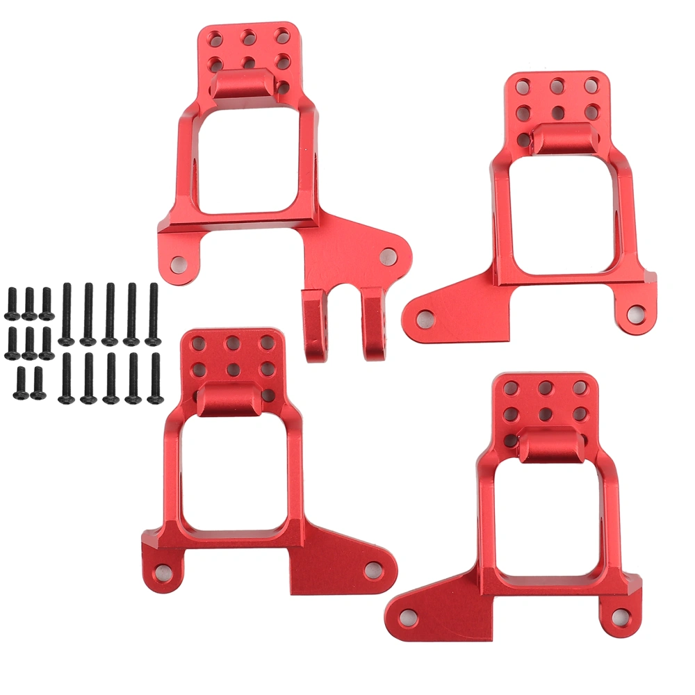 Front Rear Adjustable Shock Towers Mount Fit for Traxxas trx-4 RC Car Model Red