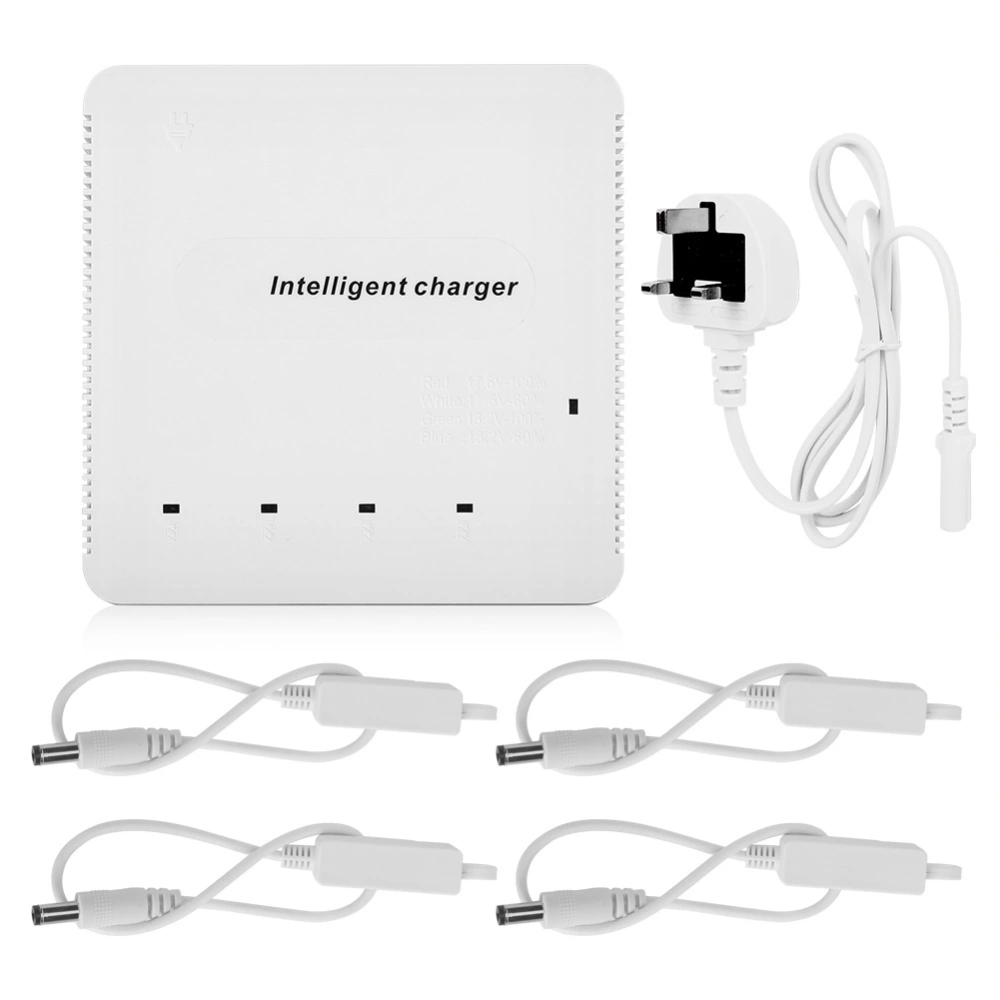 6in 1 Drone Batteries Charger Remote Control Charger with USB Output Fit for DJI Mavic AIR 2 100-240VUK Plug