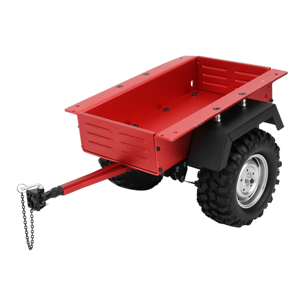 Aluminum Alloy Trailer Car Highly Simulation RC Car Vehicle Model Children ToyRed