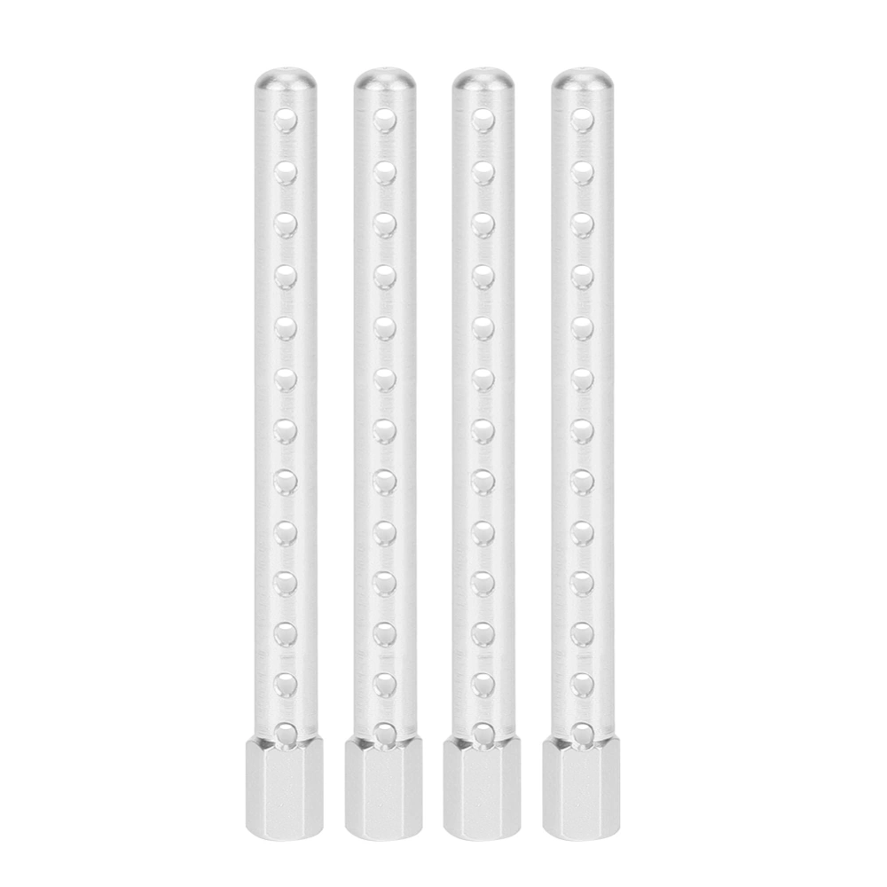 4Pcs Aluminum Alloy RC Car Shell Column Accessory Spare Parts Fit for HSP 1/10 122037Silver