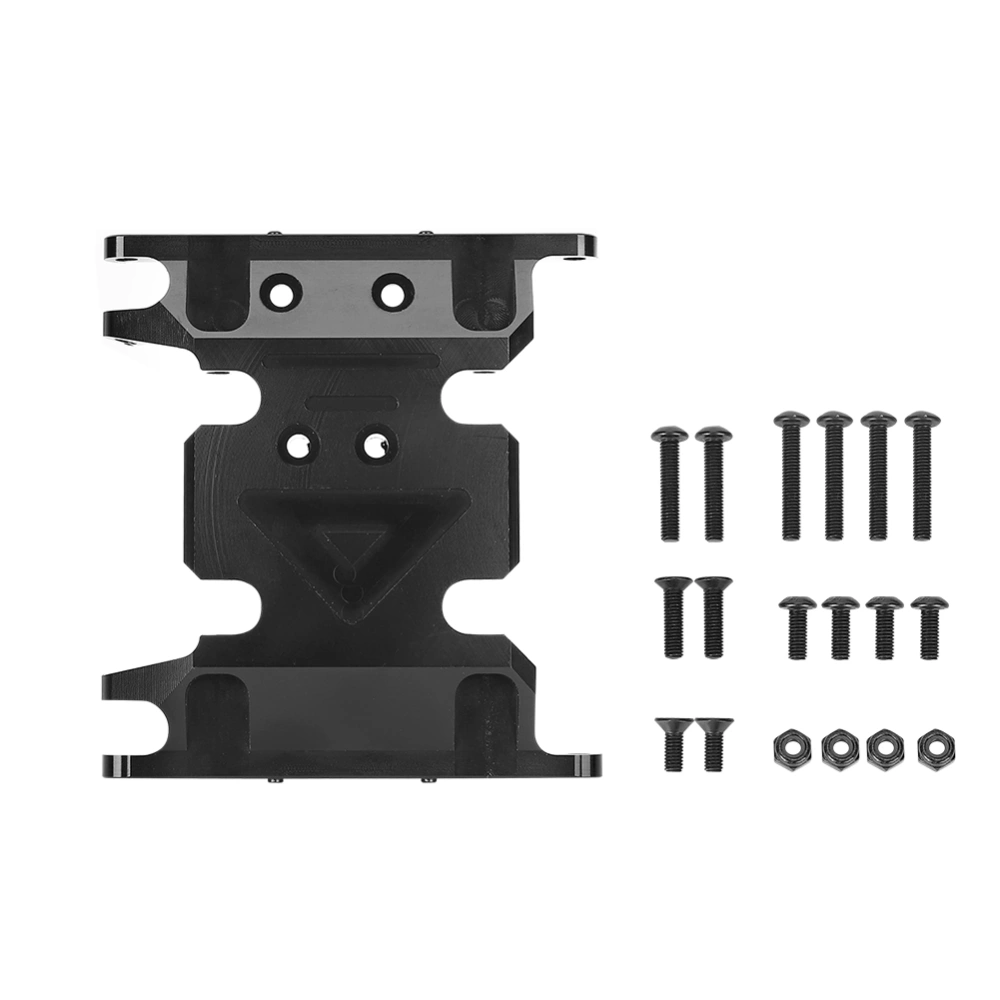 Transfer Case Bottom Base Protection Plate Fit for SCX10 II 1/10 RC Car Model (A Style)Black