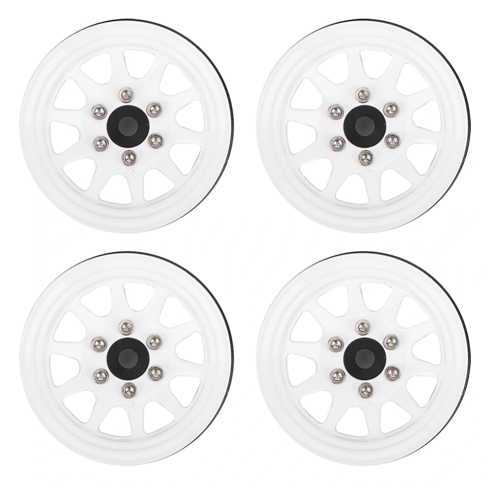 RC Metal Beadlock Wheel Hub for Axial SCX10 AXI03007 90046 Remote Control Toy AccessoryWhite