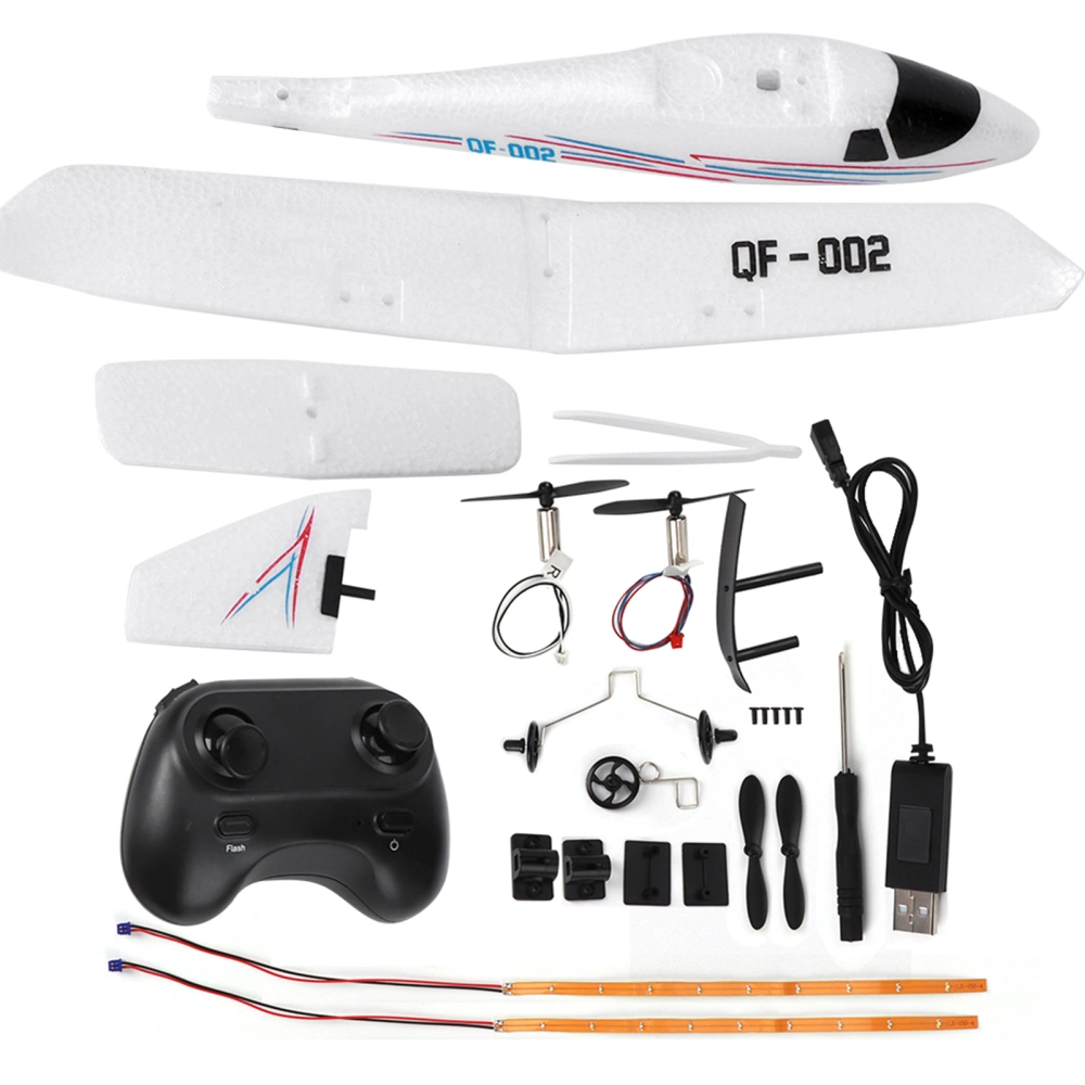 DIY Fixed Wing Airplane Glider DropResistant Remote Control Aircraft RC Plane(With LED )