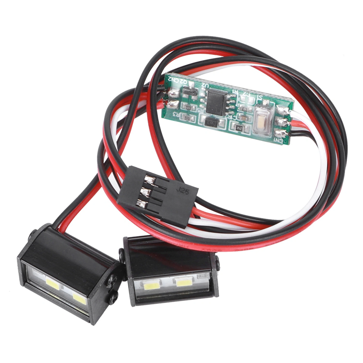 2pcs 4LED RC Roof Light High Brightness Light 17mm Length Fit for Traxxas RC Car Model