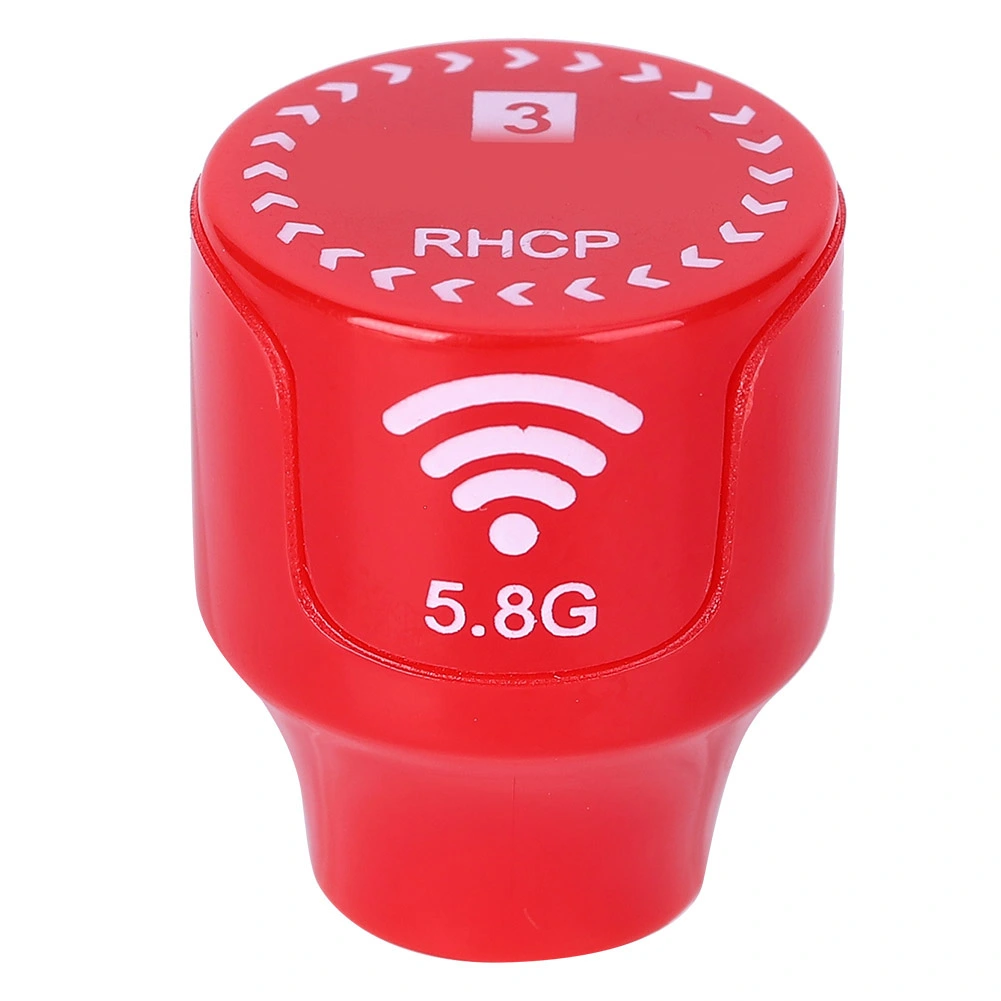 5.8Ghz 3dBi RHCP High Gain Antenna for FPV Racing Drone RC Parts Accessory rouge Trou intérieur