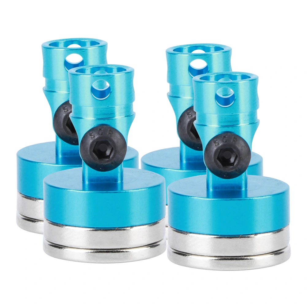 4pcs Strong Magnet RC Car Shell Column Post Fit for AXIAL SCX10 1/10 RC Car ModelBlue