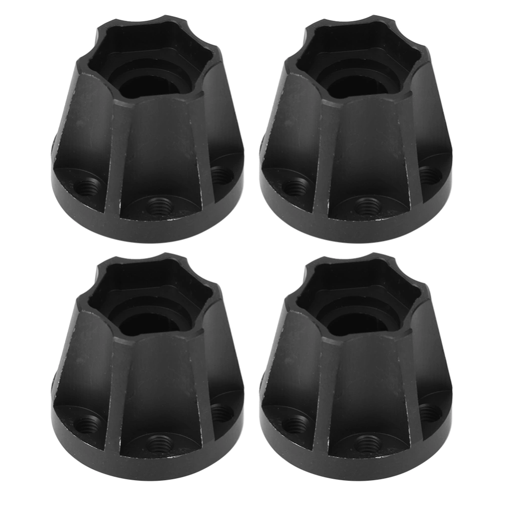 4pcs RC Car Wheel Hex Hubs Wheel Adapter Black Fit for SCX10 1/10 RC Crawler 1.9inch 2.2inch Wheel20mm