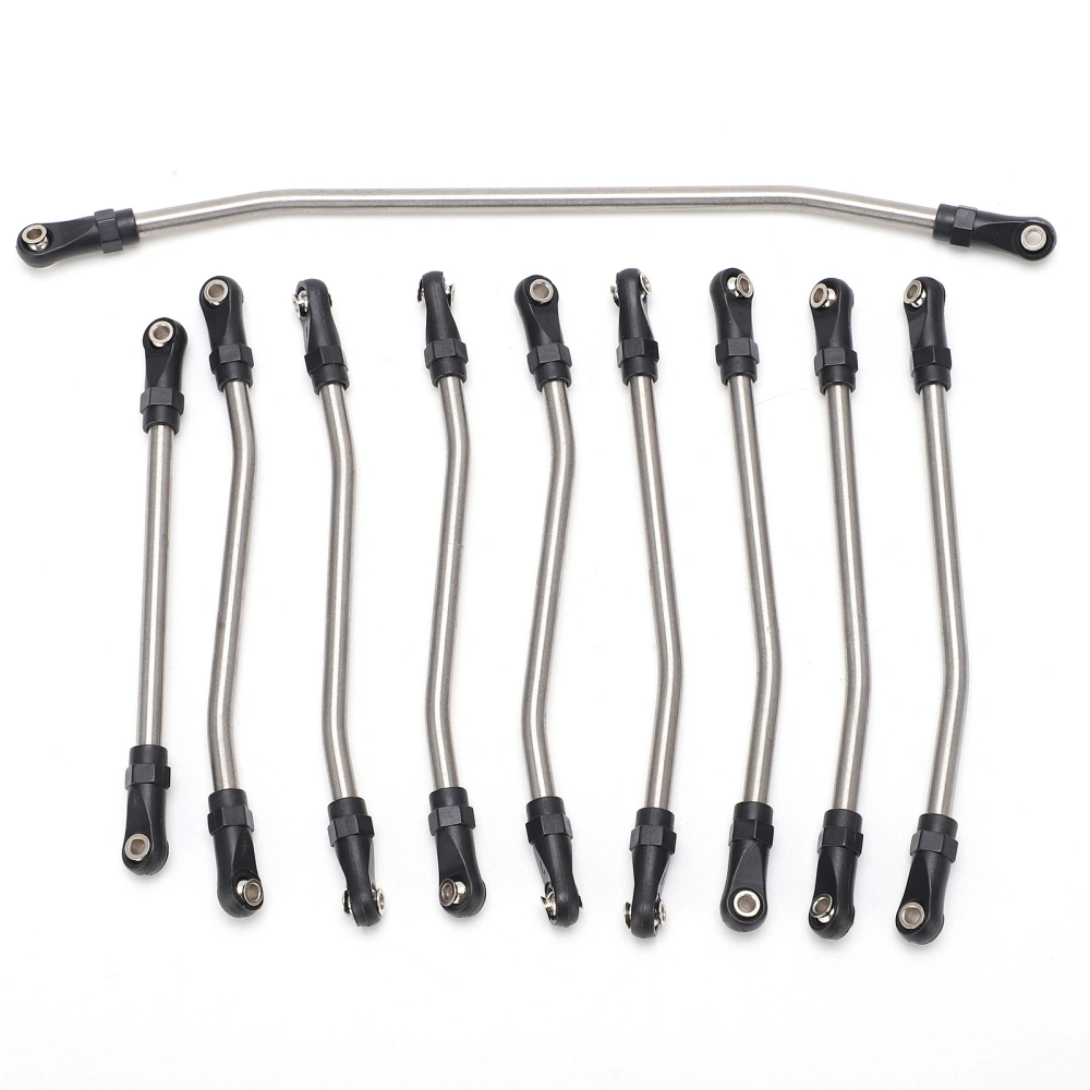 10pcs Stainless Steel Link Rod Fit for Axial Wraith 90018 / 90020 / 90031 / 90045 / 90056 1/10 RC car