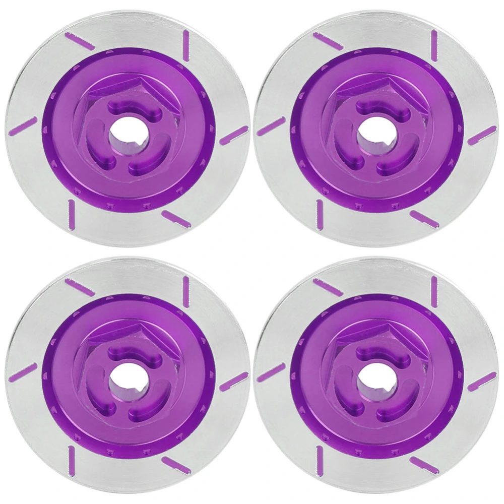 Aluminum Alloy Simulated Brake Disc Accessories Parts Fit for HSP 94123 1:10 RC CarPurple