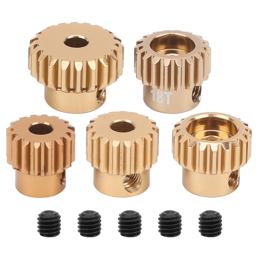 5pcs Aluminum Alloy 48P Pinion Gear Motor Gears Kit Fit for S CS R31 SCX10 AX10 1:10 RC Drift Racing Car