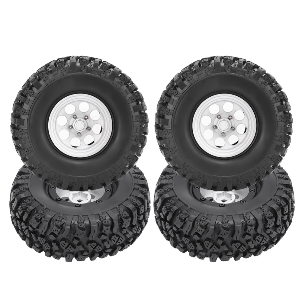 4pcs 1.9 Inch Wheel Rim Rubber Tire RC Car Accessory Fit for 1/10 RC Crawler 115mm