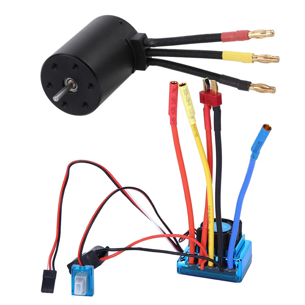 3650 Motor 3100KV Brushless ESC RC Accessory Spare Part for 1/10 RC Car Model(120A )