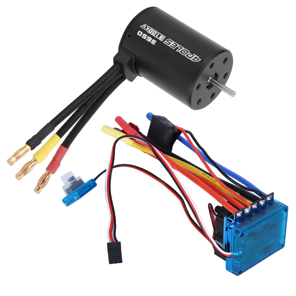 3650 Motor 3100KV Brushless ESC RC Accessory Spare Part for 1/10 RC Car Model(120A )