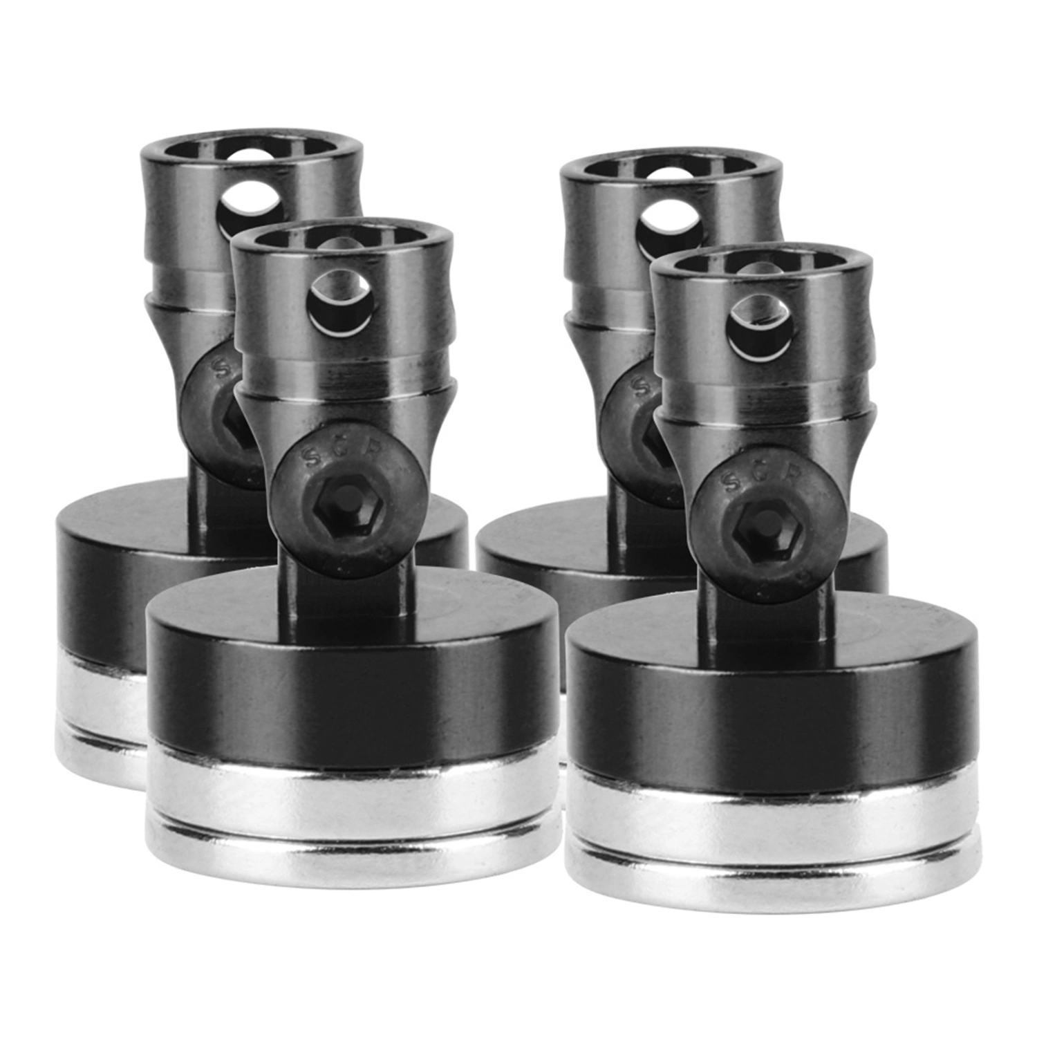 4pcs Strong Magnet RC Car Shell Column Post Fit for AXIAL SCX10 1/10 RC Car ModelBlack