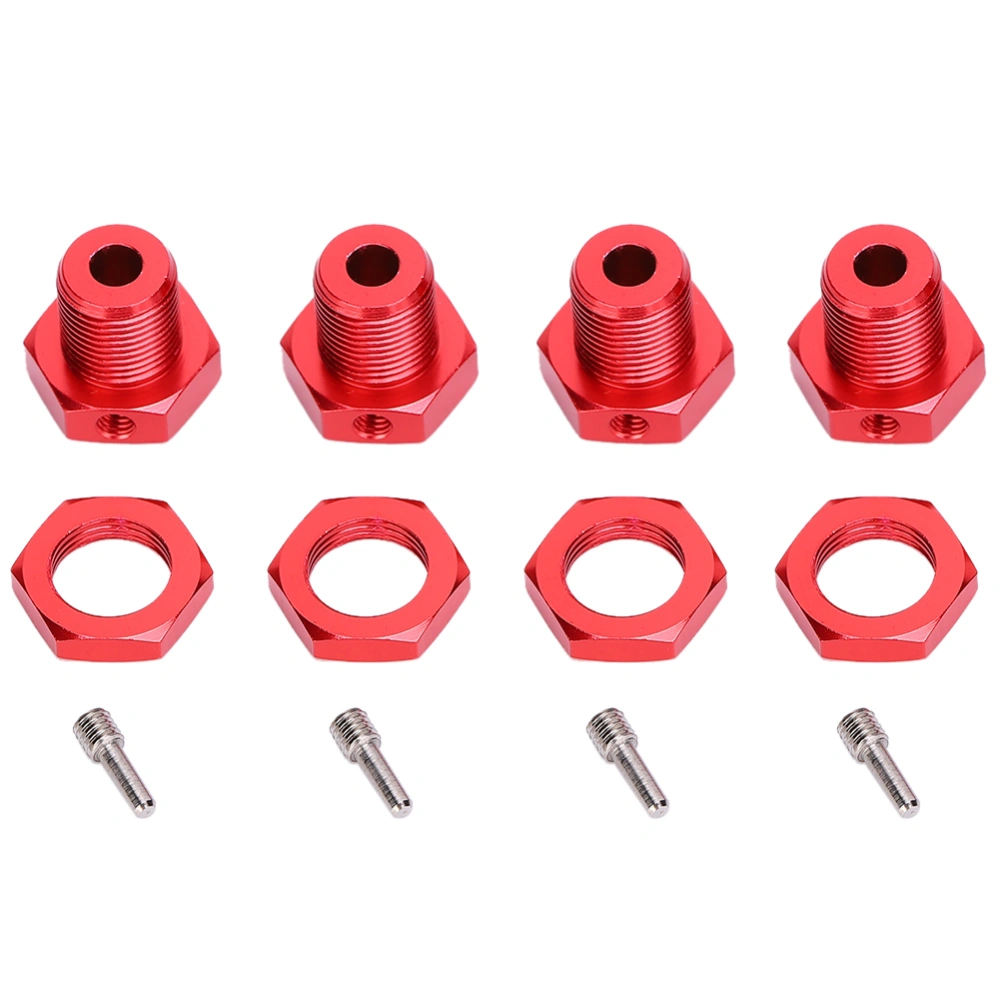 5mm 0.2in Aluminum Alloy Tire Combiner Coupler Fit for TRAXXAS EREVO 1/10 Car(Red )