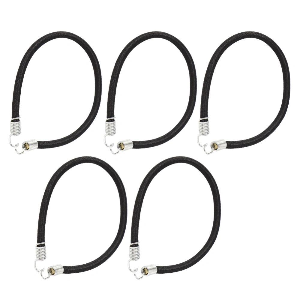 5pcs RC Car Elastic Roof Rack Rope Luggage Cords Accessory for 1/10 RC Crawler Black10cm