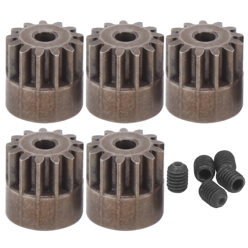 5PCS 45# Steel 1/10 RC Model Car Universal 13T Motor Gear for TRX4 D90/D110 1/10 RC Car