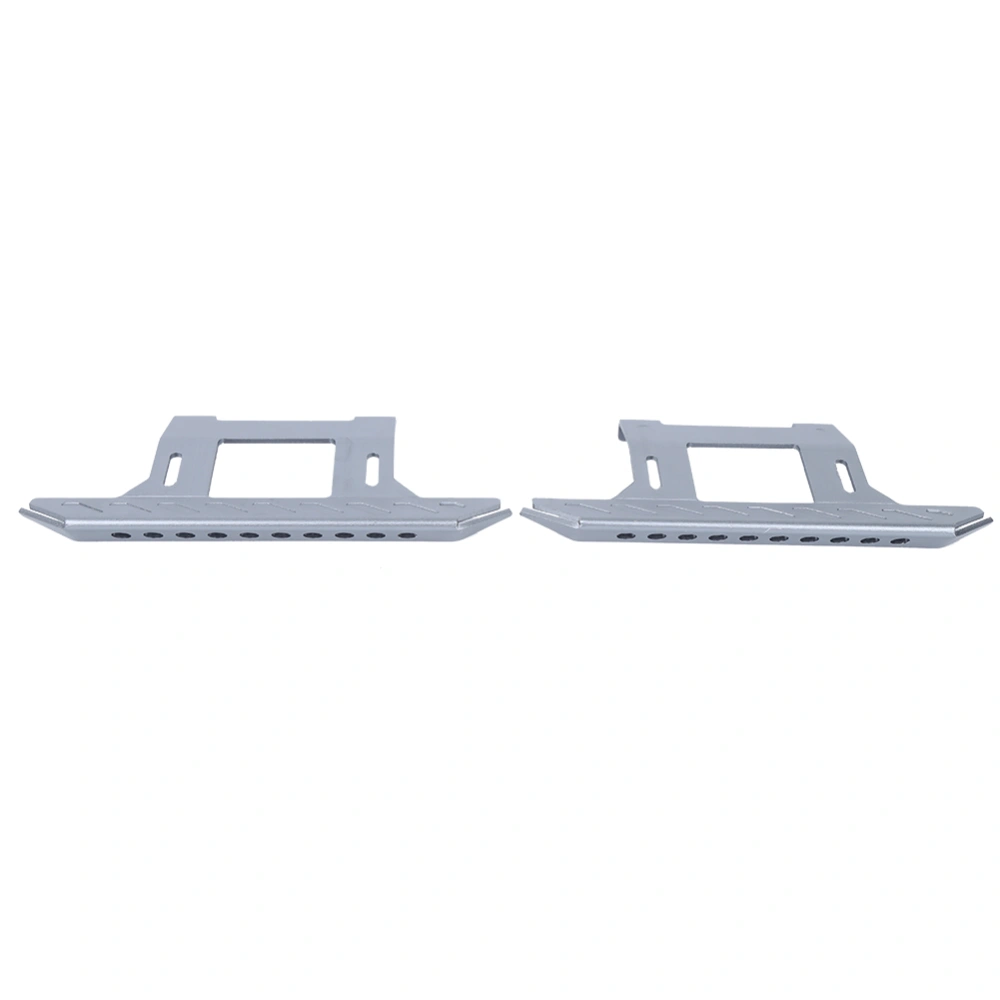 Pair of Side Pedal Aluminum Alloy Footrest Plate Accessories Fit for AXIAL SCX10 1/10 RC Crawler Car Argent type B