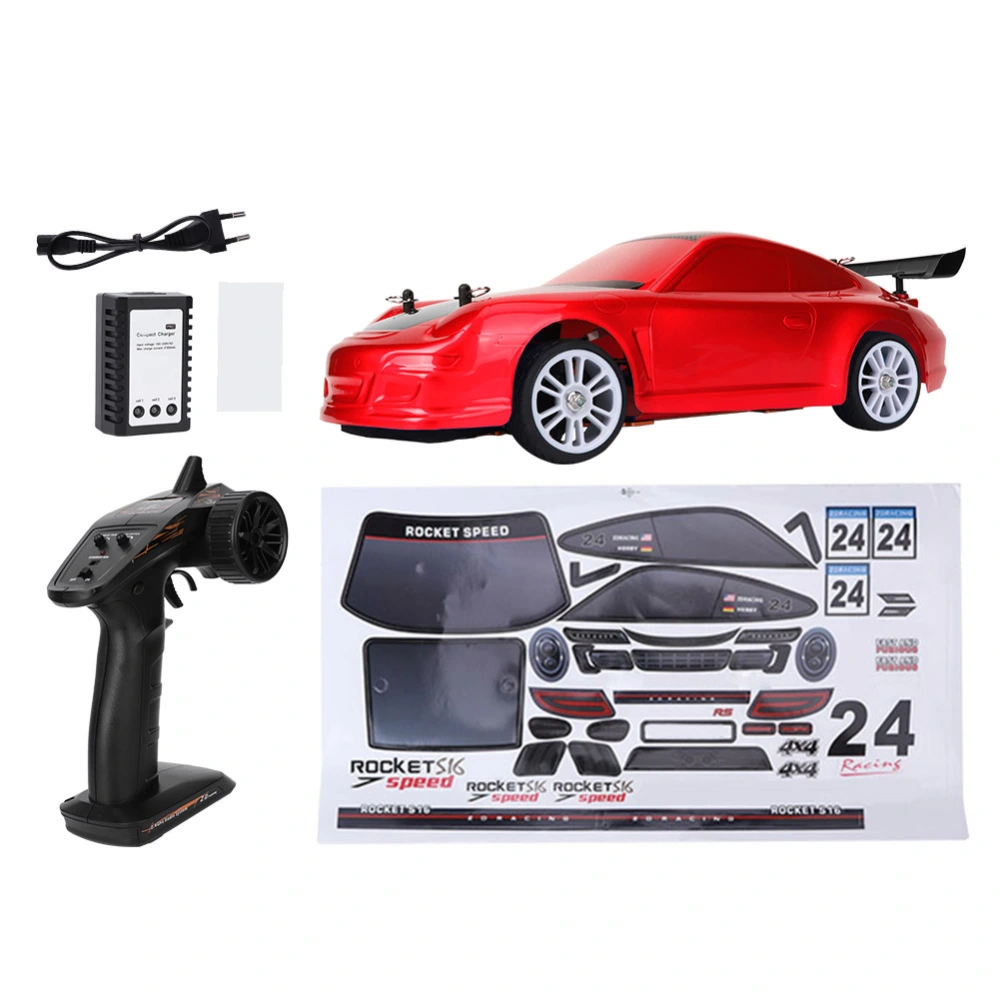 Brushless 1/16 RC Racing Car Electric Remote Control Car Model Toy Gift (EU Plug 110‑240V)