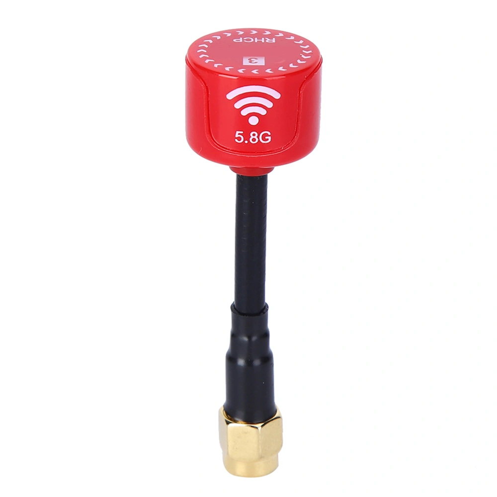 5.8Ghz 3dBi RHCP High Gain Antenna for FPV Racing Drone RC Parts Accessory(rouge Aiguille Intérieure SMA) rouge Aiguille intérieure SMA