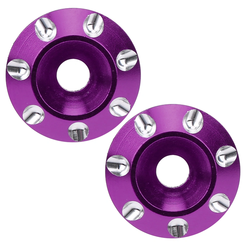 2pcs Rear Wing Gasket Strengthen Tail Protection Fit for 1/10 1/8 OffRoad Racing Car(Purple )