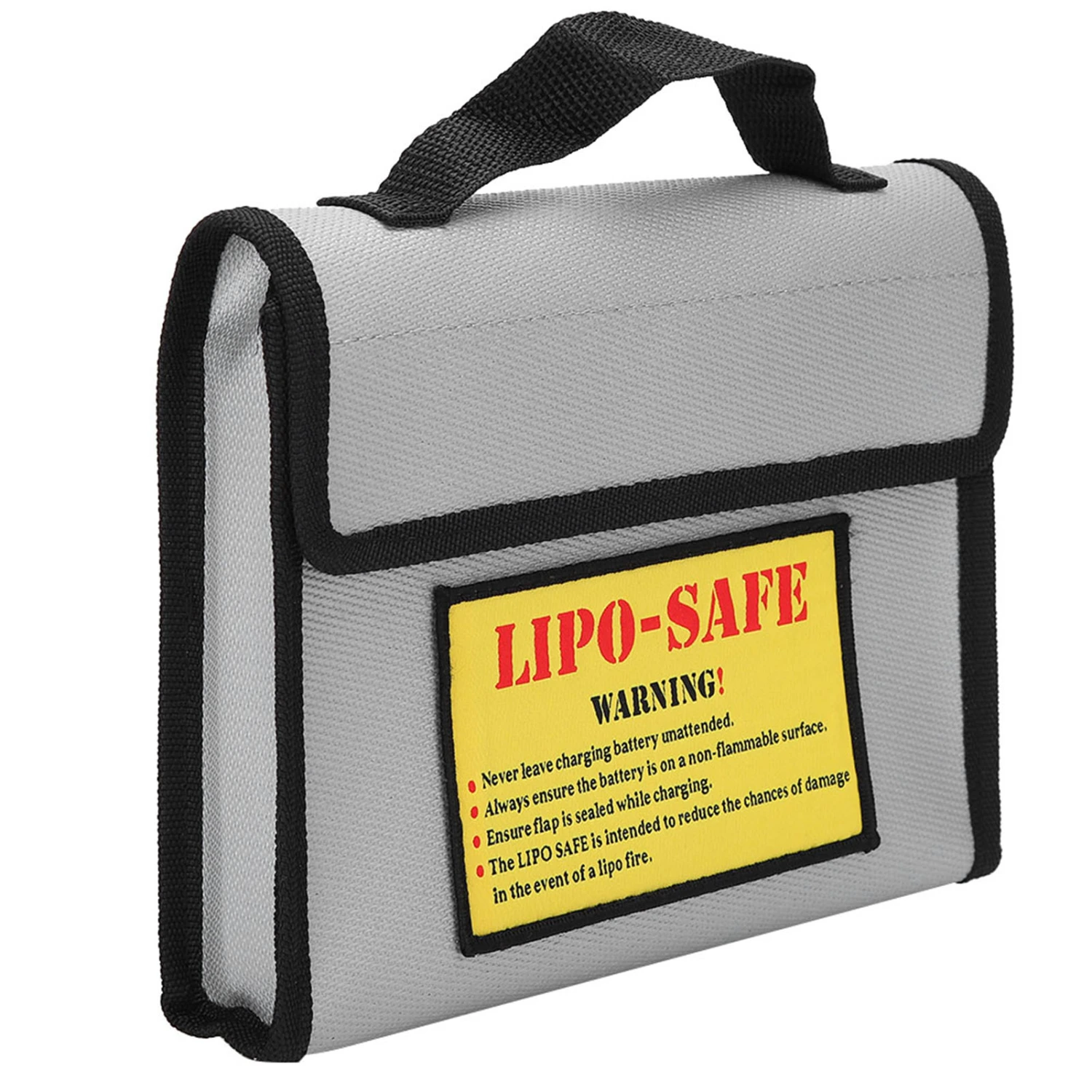 Ya2011 Model Airplane Lithium Battery AntiExplosion Bag Double Layer Fire Bag Silver