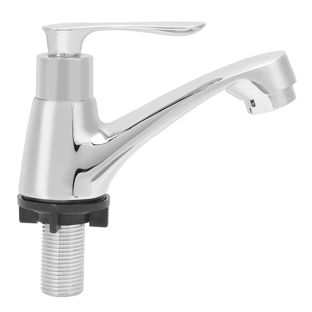 G1/2in Household Zinc Alloy Single Handle Faucet Water Tap for Bathroom Kitchen Sink Basin