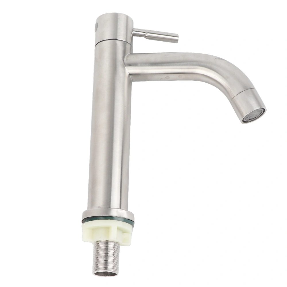 G1/2in Male Thread Stainless Steel Water Faucet Undercounter Single Cold Water Tap