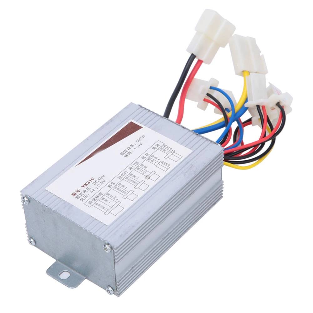 48V 800W Electric Brush Motor Controller DC Motor Speed Control for Electric Vehicle Scooter