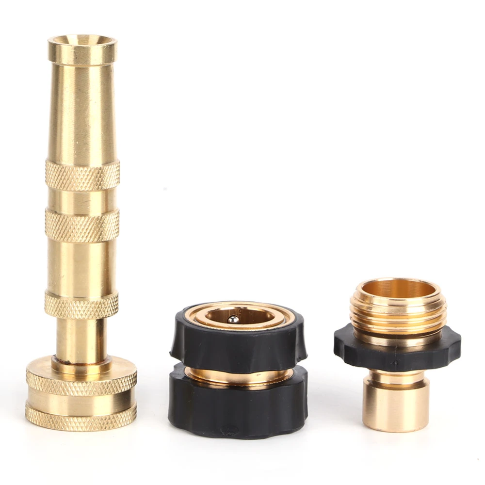 Brass Adjustable Hose Nozzle Water Hose Nozzles for Garden Sprayer Accessories