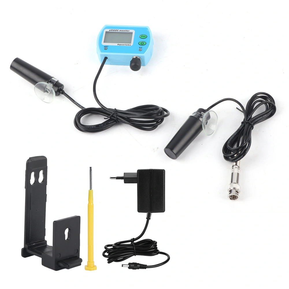 Ph EC Tester Meter OnLine Water Quality Monitor Analysis for Aquarium Swimming Pool EU 230240V