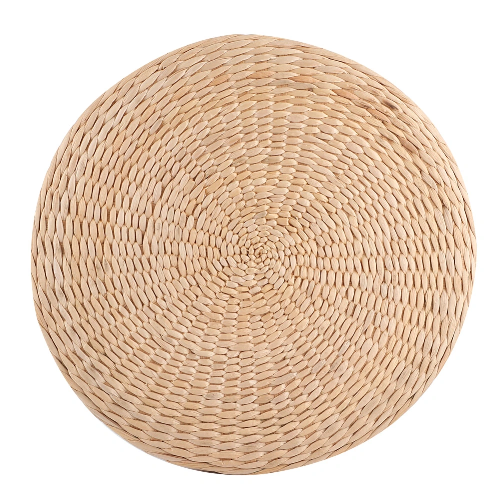 Japanese&#8209;Style Hand Woven Round Thicken Seats Cushion Pouf for Home Tatami Bay Window Decor