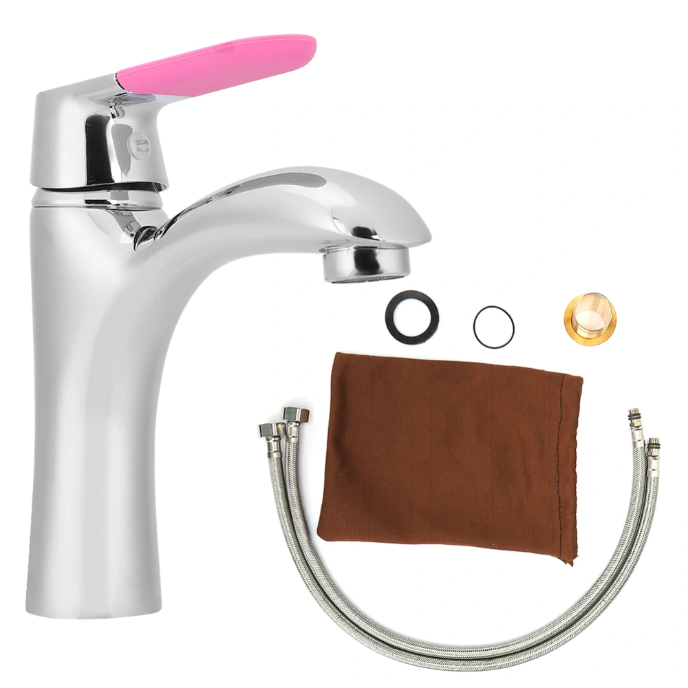 Modern and Simple Style Copper Undercounter Basin Faucet Hot and Cold Water Tap for Bathroom