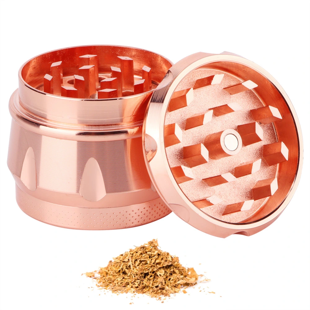 43mm Zinc Alloy Manual Herb Smoke Herbal Grinder Tobacco Crusher Grinding ToolRose Gold