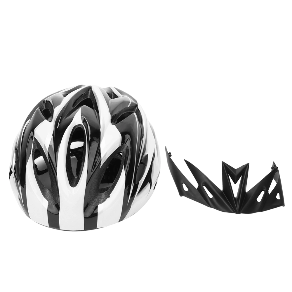 EPS Integrated Unisex Bicycle Riding Helmet Bike Head Protector Cycling Equipment AccessoryBlack White