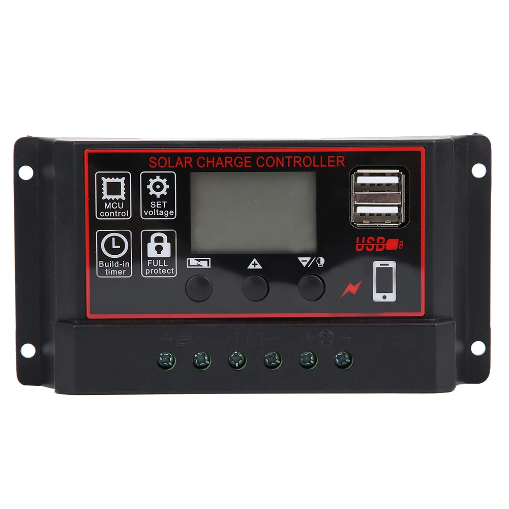 Solar Charge Photovoltaic Instrument Controller USB5V Digital Diplay Solar Energy Regulator