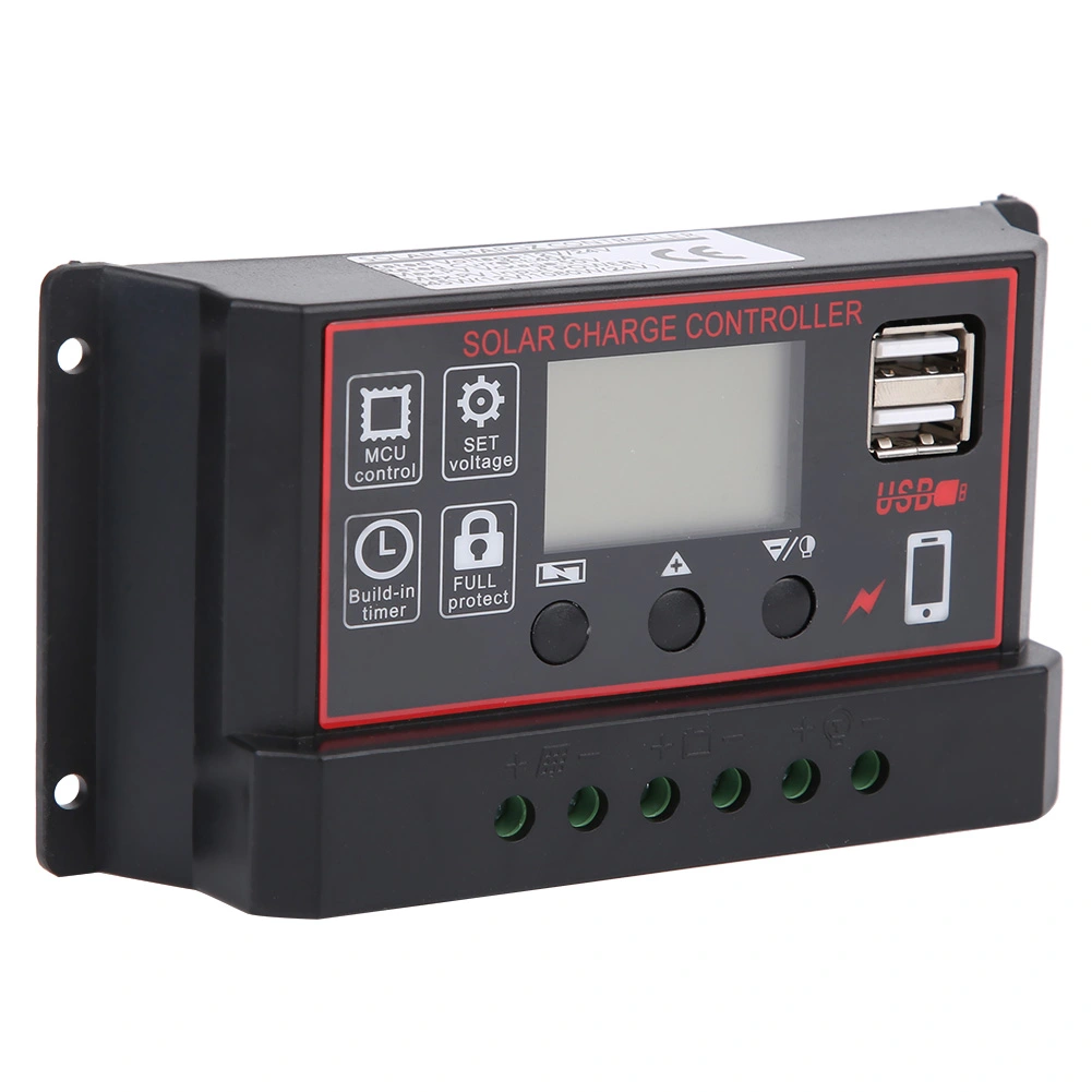 Solar Charge Photovoltaic Instrument Controller USB5V Digital Diplay Solar Energy Regulator