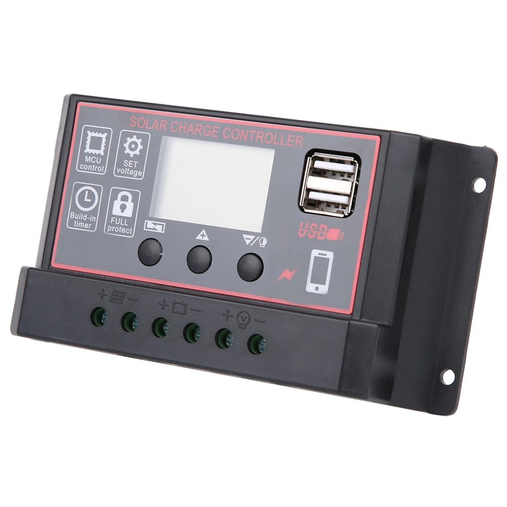 Solar Charge Photovoltaic Instrument Controller USB5V Digital Diplay Solar Energy Regulator
