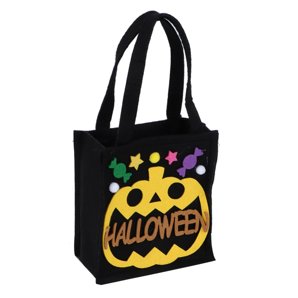 Halloween Sweet Candy Bag Decoration Trick or Treat Home Party Handbag Ornament PropBlack